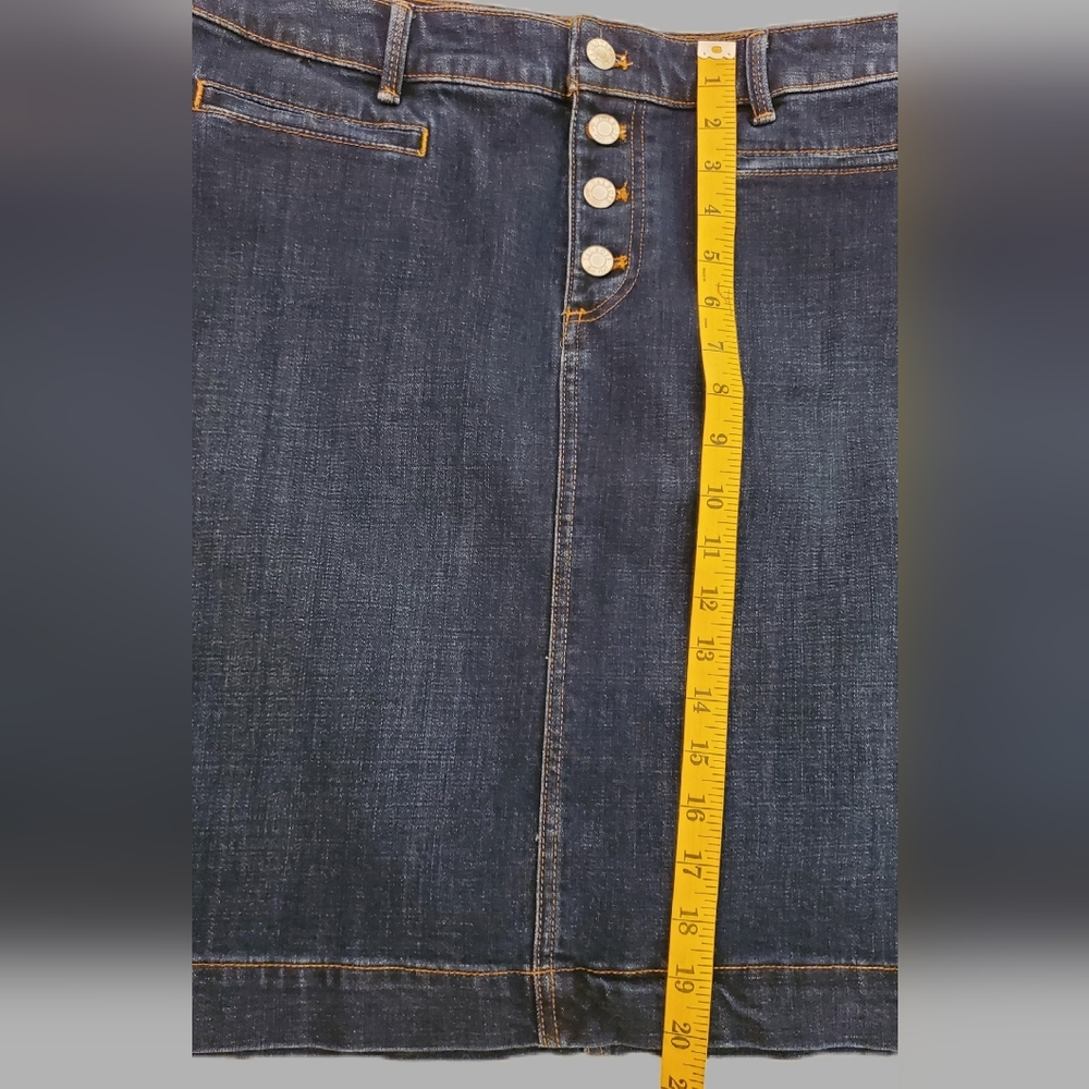 Talbots Dark Blue Denim Skirt - Picture 5 of 7